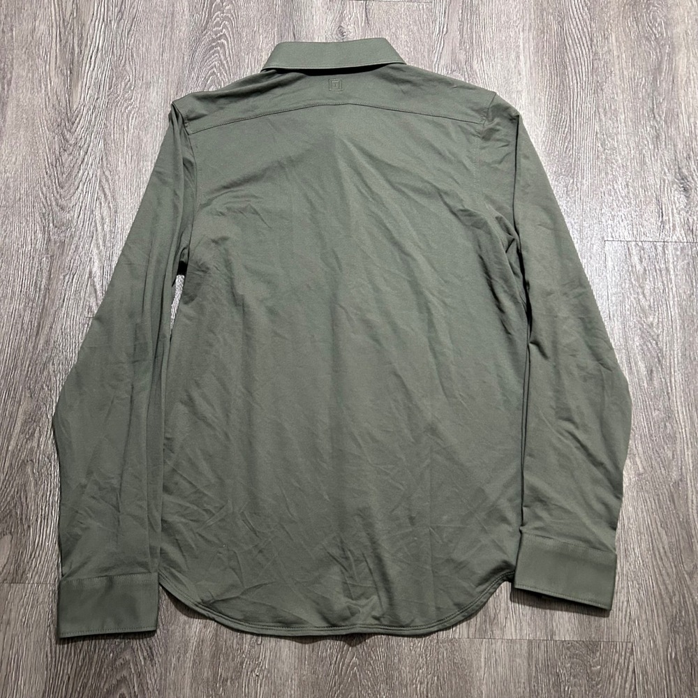 5.11 Tactical Button Down Jefferson Shirt Medium Green Long Sleeve Outdoor Duty - Picture 8 of 9